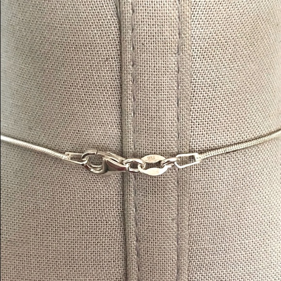 Vintage Silver Necklace & ST Hoop Earrings - Picture 7 of 9